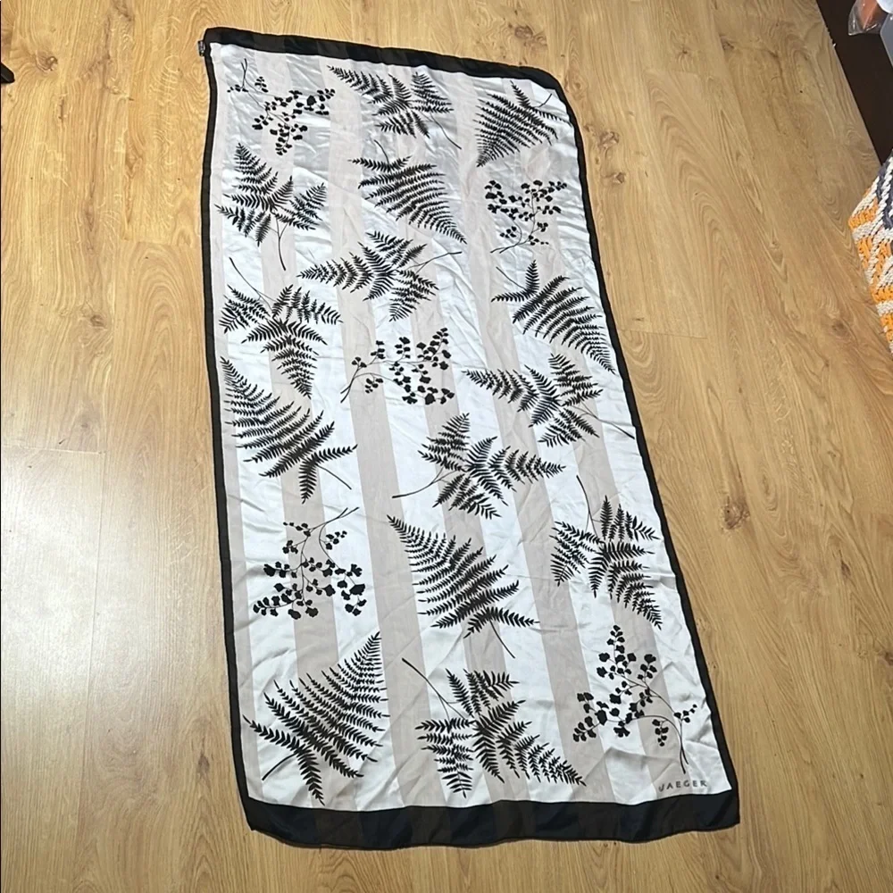 Jarger 60”x 27” Large 100% Silk Shawl Wrap Scarf Made in Italy